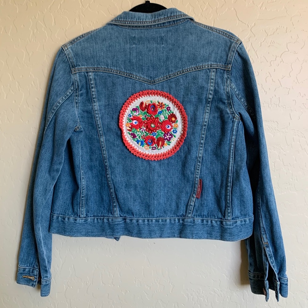 Roxy Embroidered Jean Jacket